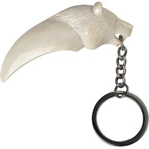 سلسلة مفاتيح التعويذة "مخلب الدب"، لوحة فنية منحوتة على شكل عظمة, ناتشرال, 6.5 cm in Kuwait