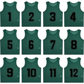 MTTYYD Nylon Mesh Scrimmage Training Team Practice Vests Pinnies for Adult Youth Soccer Bibs Numbered Practice Jerseys in Kuwait
