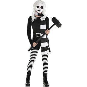 Alice The Psycho Costume - Women Large (12-14) Bewitching Black & White Outfit Perfect For Halloween & Costume Parties - 1 Set in Kuwait