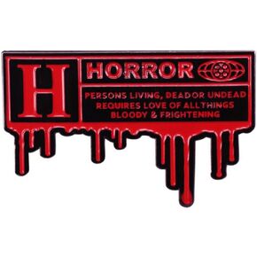 Halloween Slasher Movie Horror Persons Living Dead or Undead Enamel Pin Brooches Badge Decorations for Clothes Backpacks Jackets in Kuwait