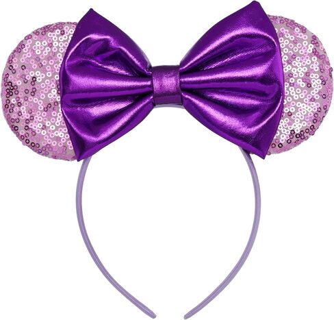 عصابة رأس بروك + باي لامعة على شكل أذن الفأر - ميني آذان وميكي آذان - عصابات رأس على شكل فيونكة للبالغين - آذان تنكرية للأطفال والكبار in Kuwait