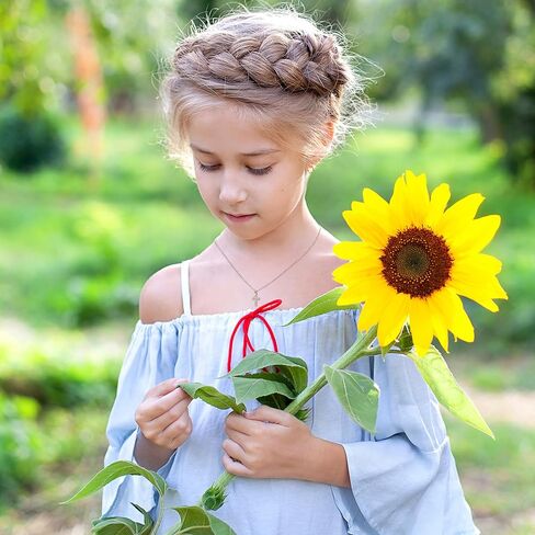 فتاة هدية المعمودية الأولى، قلادة من الفضة الاسترليني على شكل قلب متقاطع للنساء، هدايا المناولة الأولى، المعمودية المسيحية، هدية LDS، هدايا تأكيد للفتيات المراهقات، هدايا عيد الفصح للابنة الروحية in Kuwait