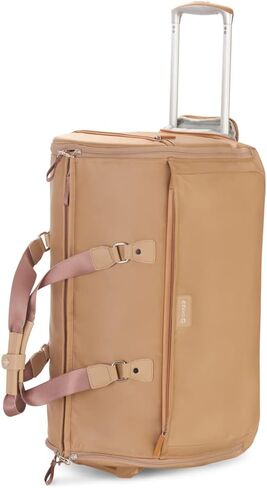 Biaggi Curve - حقيبة حمل بعجلات 2 في 1 وحقيبة ملابس قابلة للطي مقاس 22 بوصة، كما رأينا في Shark Tank | | 22 بوصة × 12 بوصة × 11 بوصة | 4 رطل | صغير الحجم وخفيف الوزن "(الرمال) in Kuwait