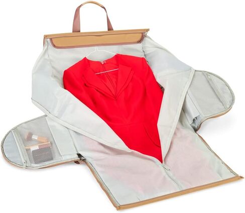 Biaggi Curve - حقيبة حمل بعجلات 2 في 1 وحقيبة ملابس قابلة للطي مقاس 22 بوصة، كما رأينا في Shark Tank | | 22 بوصة × 12 بوصة × 11 بوصة | 4 رطل | صغير الحجم وخفيف الوزن "(الرمال) in Kuwait