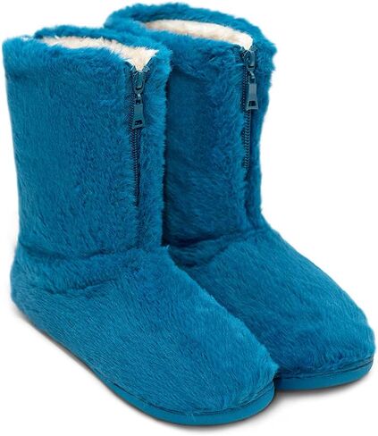 Women's Comfort Warm soft micro Bootie Slippers Plush Lining Slip-on House Shoes Indoor/Outdoor in Kuwait