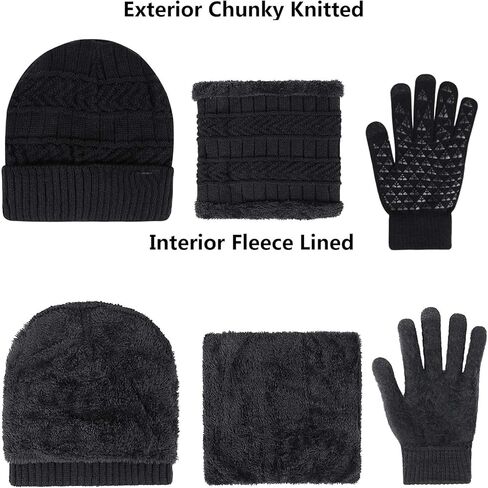 مجموعة دفء الشتاء المكونة من 5 قطع تتضمن قبعات صغيرة شتوية ووشاح وقفازات تدفئة وقناع تزلج لتدفئة الوجه وتدفئة للأذن in Kuwait