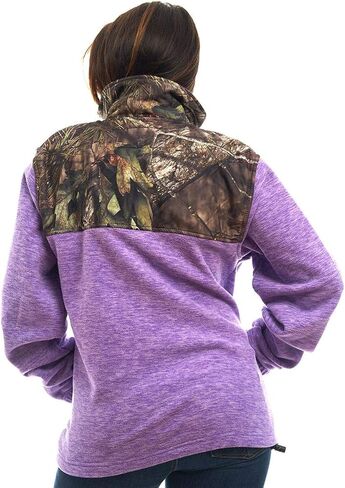 TrailCrest Women's C-Max Full Zip Polar Fleece Jacket Mossy Oak Camo Patterns in Kuwait