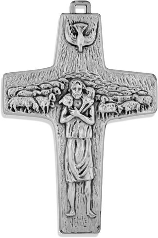 Venerare Christ The Good Shepherd Pope Francis Papal Cross (Full-Size (4")) in Saudi Arabia