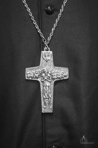 Venerare Christ The Good Shepherd Pope Francis Papal Cross (Full-Size (4")) in Saudi Arabia