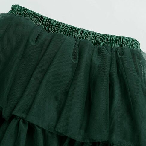 تنورة Timormode النسائية من التول، تنورة طويلة بطول الشاي، تنورة متدرجة بخصر مطاطي، تنانير توتو لحفلات العودة للوطن in Kuwait