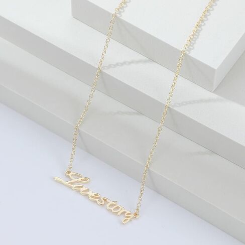 قلادة بتصميم قصة حب من يووس، قلادة تحمل توقيع المغني السمعة لمحبي الموسيقى، هدايا لمحبي الموسيقى، معدن، خليط معدني, معدن, خليط معدني in Kuwait