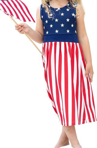 مجموعة ملابس متطابقة للعائلة من Mommy and Me، فستان صيفي بوهو بدون أكمام، مطبوع عليه زهور in Kuwait