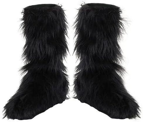Disguise Kids Black Furry Boot Covers in Saudi Arabia