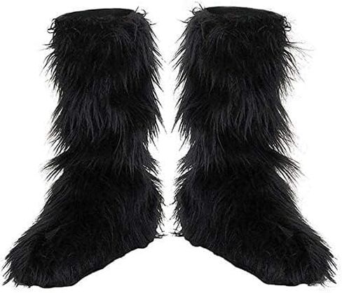 Disguise Kids Black Furry Boot Covers in Saudi Arabia