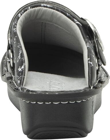 Alegria Women's Seville Grey Gardens Professional Nurses Slingback Comfort Leather Slip On Clog 7-7.5 Wide Width US in Saudi Arabia