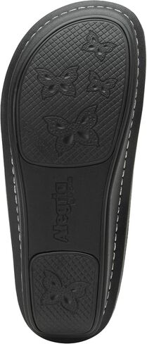 Alegria Women's Seville Grey Gardens Professional Nurses Slingback Comfort Leather Slip On Clog 7-7.5 Wide Width US in Saudi Arabia