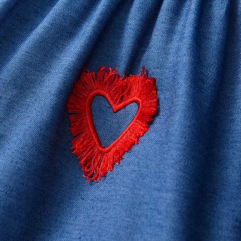 DXTON Toddler Baby Girls Dresses Summer Short Sleeves Dresses Outfits 2-12T in Kuwait