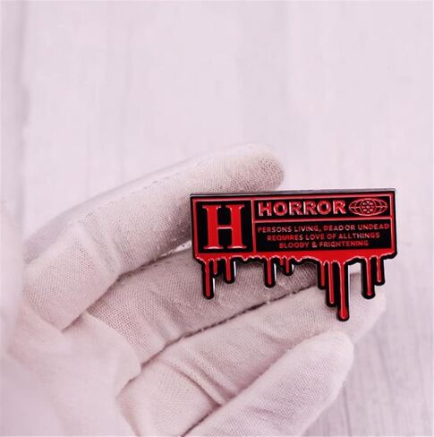 Halloween Slasher Movie Horror Persons Living Dead or Undead Enamel Pin Brooches Badge Decorations for Clothes Backpacks Jackets in Kuwait