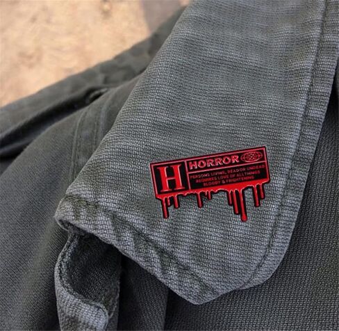 Halloween Slasher Movie Horror Persons Living Dead or Undead Enamel Pin Brooches Badge Decorations for Clothes Backpacks Jackets in Kuwait