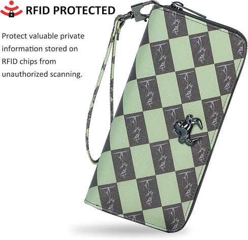 MrBullock Genuine Leather Wallet for Men with Zipper Clutch Bag Mens Handbag purpose for Man 12 inches Long Personalized Minimalist Multifunctional in Kuwait