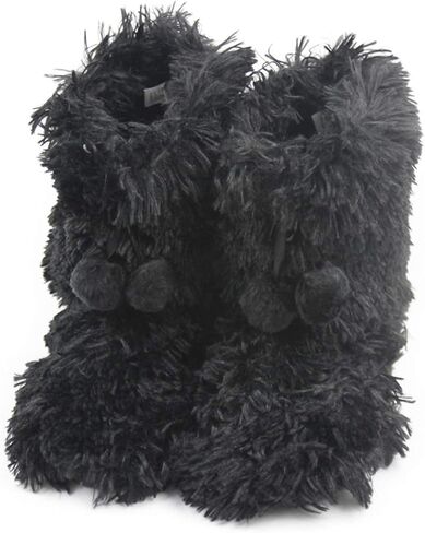 Forfoot Women's Slippers Cozy Fleece House Indoor Slipper Boots Non Slip Indoor Shoes in Kuwait