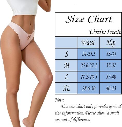 CIUCIMIA Lace Underwear for Women No Show Invisible Thongs Low Rise G-String Thongs 5 packs in Saudi Arabia