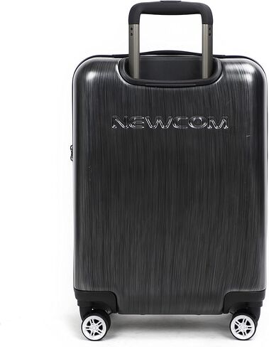 NEWCOM Hardside Carry On Luggage Front Opening Suitcase With USB Charging Port, TSA Lock, double wheel 20-inch gray in Kuwait