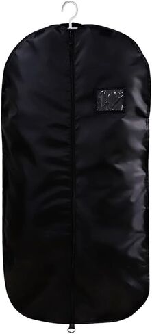 Garment Bags for Hanging Clothes,Black Suit Bags for Storage or Men Travel,Transparent Card Bag.(40"x22") in Saudi Arabia