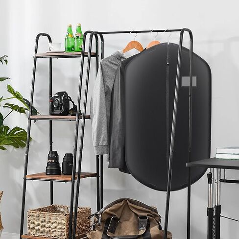 Garment Bags for Hanging Clothes,Black Suit Bags for Storage or Men Travel,Transparent Card Bag.(40"x22") in Saudi Arabia