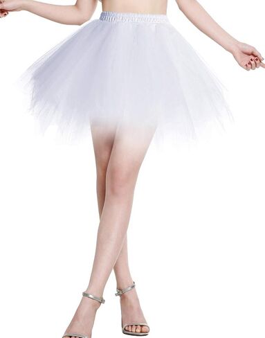 تنورة رقص الباليه الفقاعية النسائية العتيقة من فترة الخمسينيات من BeryLove in Kuwait