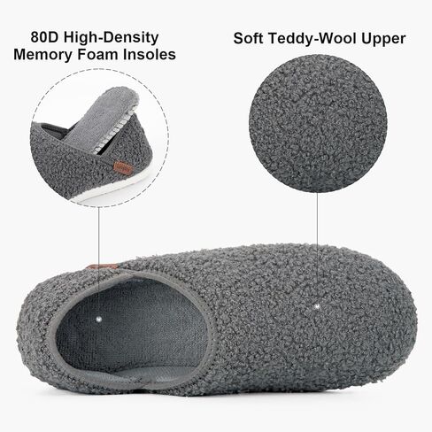 شبشب منزل طويل للنساء من LongBay مريح ودافئ مصنوع من الصوف سهل الارتداء في المنزل للاستخدام الداخلي والخارجي in Kuwait