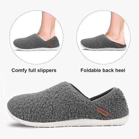 شبشب منزل طويل للنساء من LongBay مريح ودافئ مصنوع من الصوف سهل الارتداء في المنزل للاستخدام الداخلي والخارجي in Kuwait