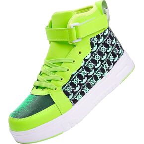 PYYIQI Led Light Up Shoes High Top Sneakers for Women Men Hip-Hop Dancing Shoes for Halloween Christmas Party with USB Charging in Kuwait