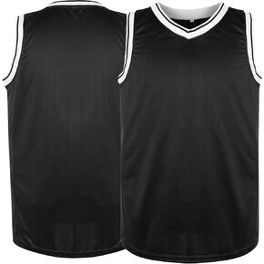Phoneutrix Blank Basketball Jersey, Men's Mesh Athletic Reversible Sports Shirts S-3XL
