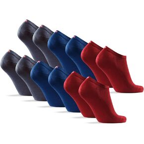 DANISH ENDURANCE 6-Pack Low-Cut Bamboo Viscose Ankle Socks for Men & Women in Kuwait