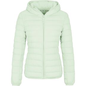 Wantdo Women's Hooded Packable Ultra Light Weight Short Down Jacket