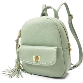 Amimama 𝙗𝙖𝙘𝙠𝙥𝙖𝙘𝙠 𝙥𝙪𝙧𝙨𝙚 𝙛𝙤𝙧 𝙬𝙤𝙢𝙚𝙣 mini backpack - small backpack for women Pu leather backpack fashion backpack handbag for women cute mini backpacks womens in Saudi Arabia