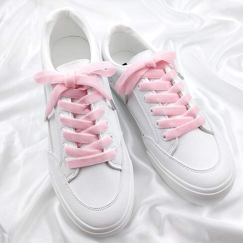 موتزو 10 ازواج من اربطة الاحذية المسطحة المخملية 47 انش للاحذية الرياضية القماشية، اربطة احذية بعرض 0.4 انش لاحذية الاطفال، رباط احذية للفرق والرقص والتشجيع والاحذية الرياضية in Kuwait