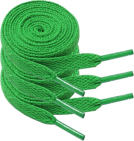 3 أزواج من أربطة الأحذية المسطحة من Kotii، أربطة أحذية عريضة مقاس 5/16 بوصة للأحذية الرياضية، أحذية الجري الرياضية، أربطة للأحذية الرياضية in Kuwait