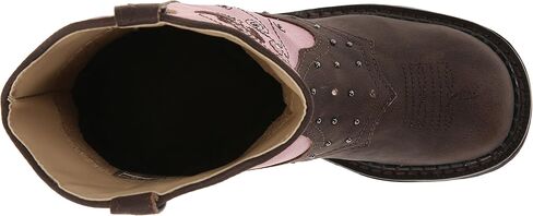 حذاء Roper Saddle خفيف مستدير الأصابع للفتاة البقر (طفل صغير/طفل صغير) in Saudi Arabia