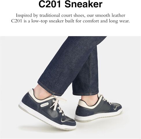 Coach Men's C201 Mixed Material Sneaker in Kuwait