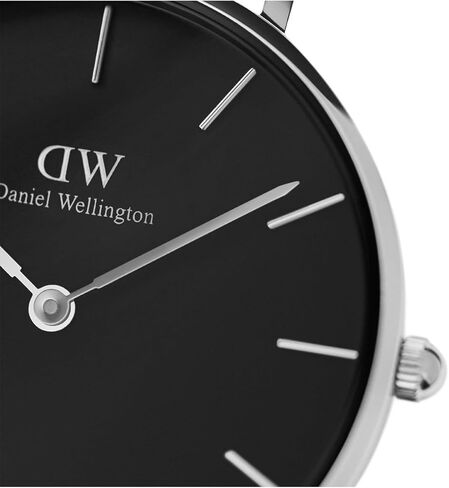 Daniel Wellington Petite Ashfield Watch, Matte Black Mesh Bracelet in Saudi Arabia