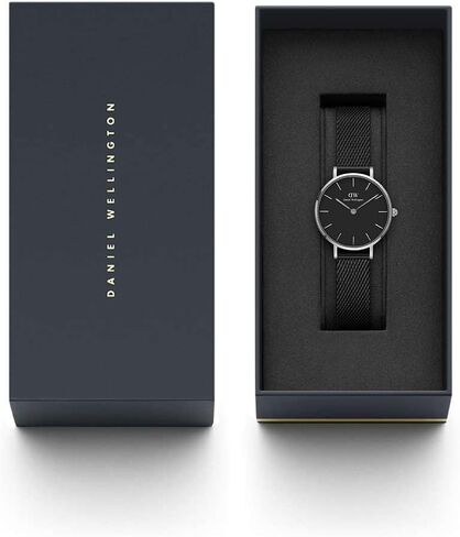 Daniel Wellington Petite Ashfield Watch, Matte Black Mesh Bracelet in Saudi Arabia