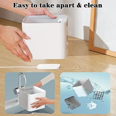 Cat Water Fountain Wireless,luti Pet Water Fountain for Cats Inside with Wireless Pump,Super Quiet Cat Water Fountain for Cats Kitty Dogs Multiple Pets 67oz/2L,Filters Included in Saudi Arabia