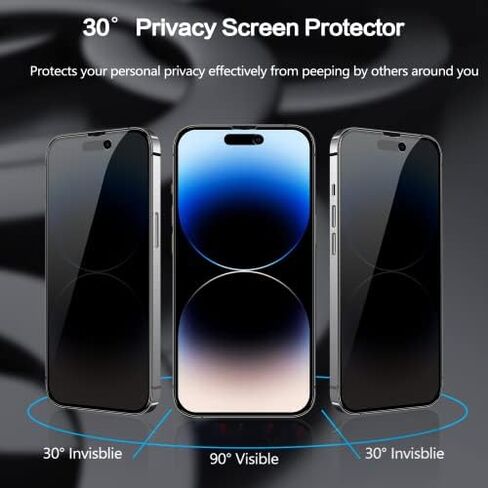 2 Pack Privacy Screen Protector Compatible for iPhone 17 Pro Max in Kuwait