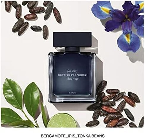 Narciso Rodriguez Bleu Noir Eau de Parfum Spray for Men, Blue, 3.3 Ounce in Saudi Arabia