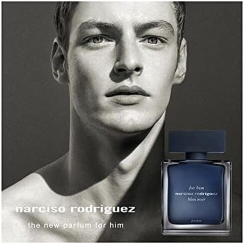 Narciso Rodriguez Bleu Noir Eau de Parfum Spray for Men, Blue, 3.3 Ounce in Saudi Arabia