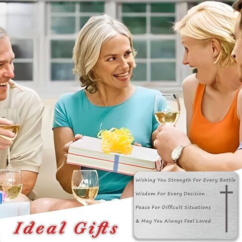 هدايا مسيحية للرجال والنساء من جاموروت، محفظة معدنية للرجال والنساء، هدية ملهمة دينية للمعمودية والكريسماس وعيد الشكر واعياد الميلاد in Kuwait