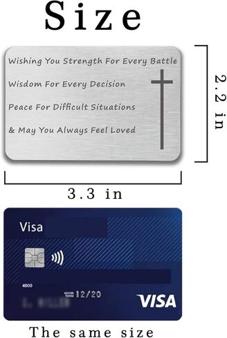 هدايا مسيحية للرجال والنساء من جاموروت، محفظة معدنية للرجال والنساء، هدية ملهمة دينية للمعمودية والكريسماس وعيد الشكر واعياد الميلاد in Kuwait