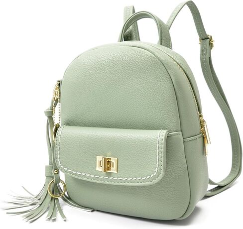 Amimama 𝙗𝙖𝙘𝙠𝙥𝙖𝙘𝙠 𝙥𝙪𝙧𝙨𝙚 𝙛𝙤𝙧 𝙬𝙤𝙢𝙚𝙣 mini backpack - small backpack for women Pu leather backpack fashion backpack handbag for women cute mini backpacks womens in Saudi Arabia